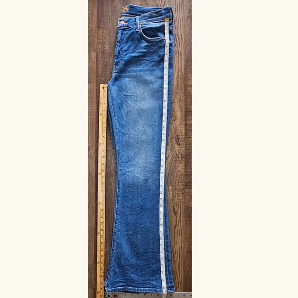 Mother The Weekender Layover Medium Wash Mid Rise Flare Bootcut Jean 30 - Picture 5 of 14